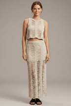 Co-ord Set Dames Crop Top & Maxi Rok – Zomer Feest | Miss Madera - Miss Madera MIS-N0F0A1