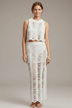 Co-ord Set Dames Crop Top & Maxi Rok – Zomer Feest | Miss Madera - Miss Madera MIS-PF9UO8