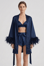 Co-ord Set Dames Driedelig Bralette & Robe – Loungewear | Miss Madera - Miss Madera MIS-JY778I