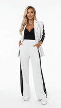 Co-ord Set Dames Gestreept Katoen – Athleisure | Miss Madera - Miss Madera MIS-903T0X
