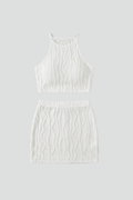 Co-ord Set Dames Halter Crop Top & Mini Rok – Zomer | Miss Madera - Miss Madera MIS-EQWAI4
