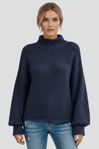 Coltrui Dames Getextureerd Relaxed Fit Gebreid – Winter | Miss Madera - Miss Madera MIS-1TL643