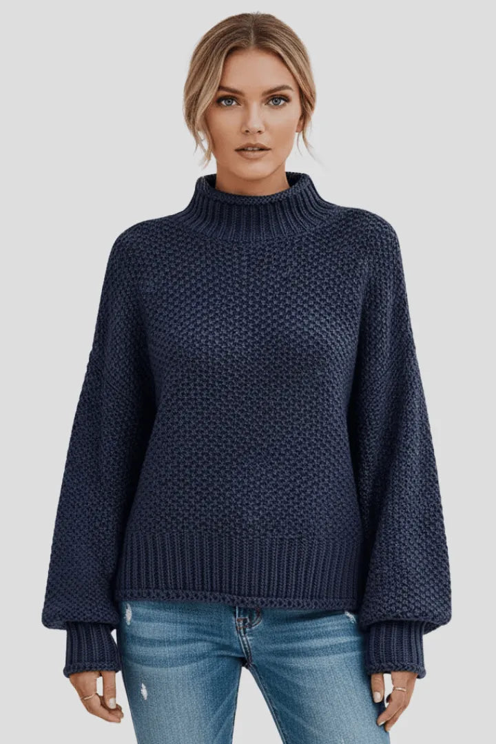 Coltrui Dames Getextureerd Relaxed Fit Gebreid – Winter | Miss Madera - Miss Madera MIS-1TL643