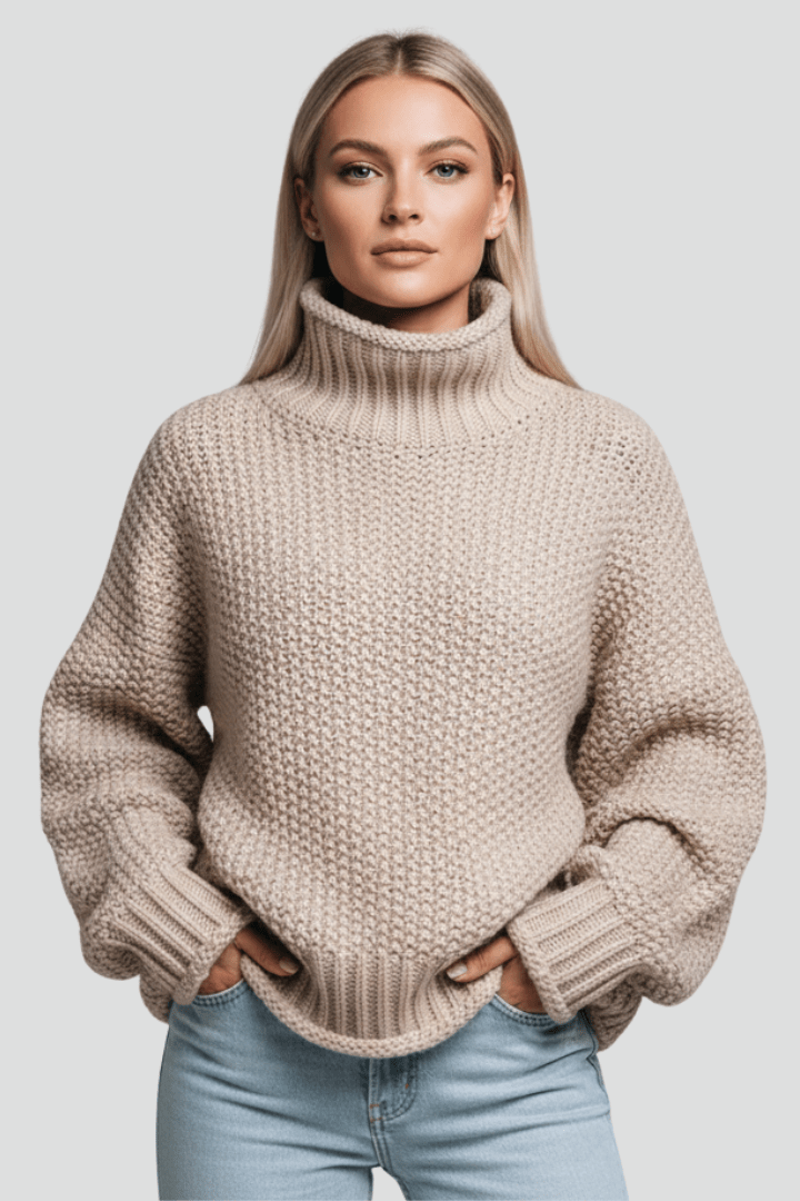 Coltrui Dames Getextureerd Relaxed Fit Gebreid – Winter | Miss Madera - Miss Madera MIS-WQTKEV