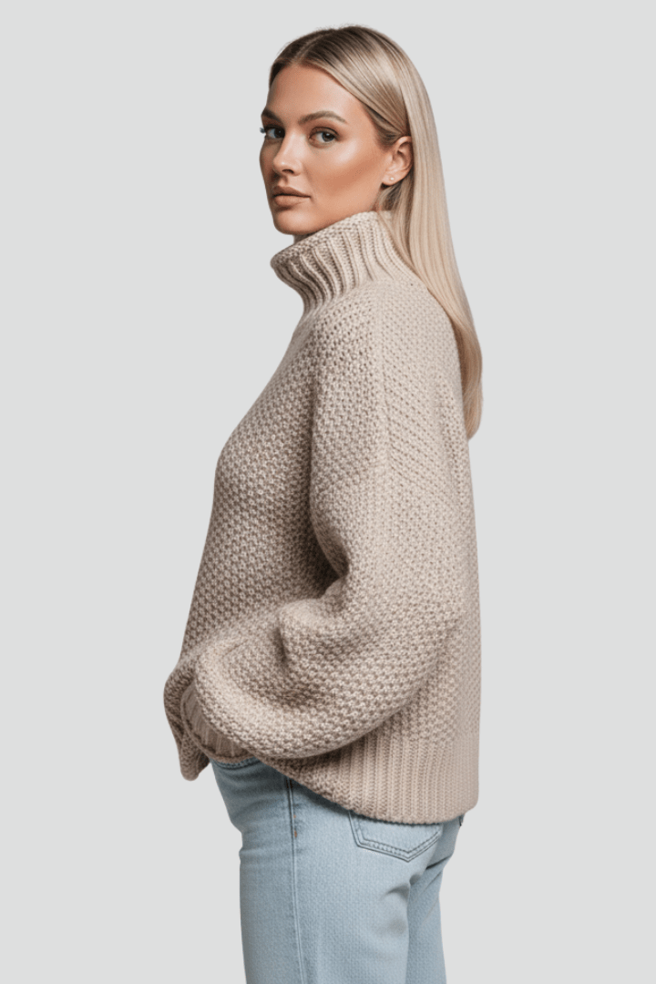 Coltrui Dames Getextureerd Relaxed Fit Gebreid – Winter | Miss Madera - Miss Madera MIS-WQTKEV