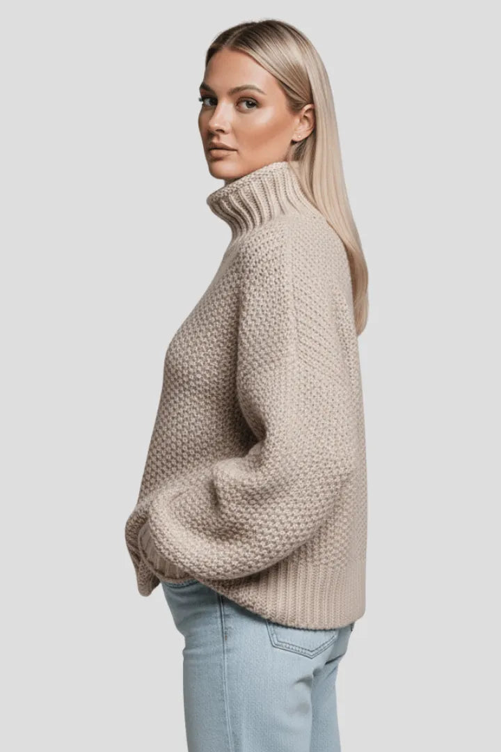 Coltrui Dames Getextureerd Relaxed Fit Gebreid – Winter | Miss Madera - Miss Madera MIS-WQTKEV