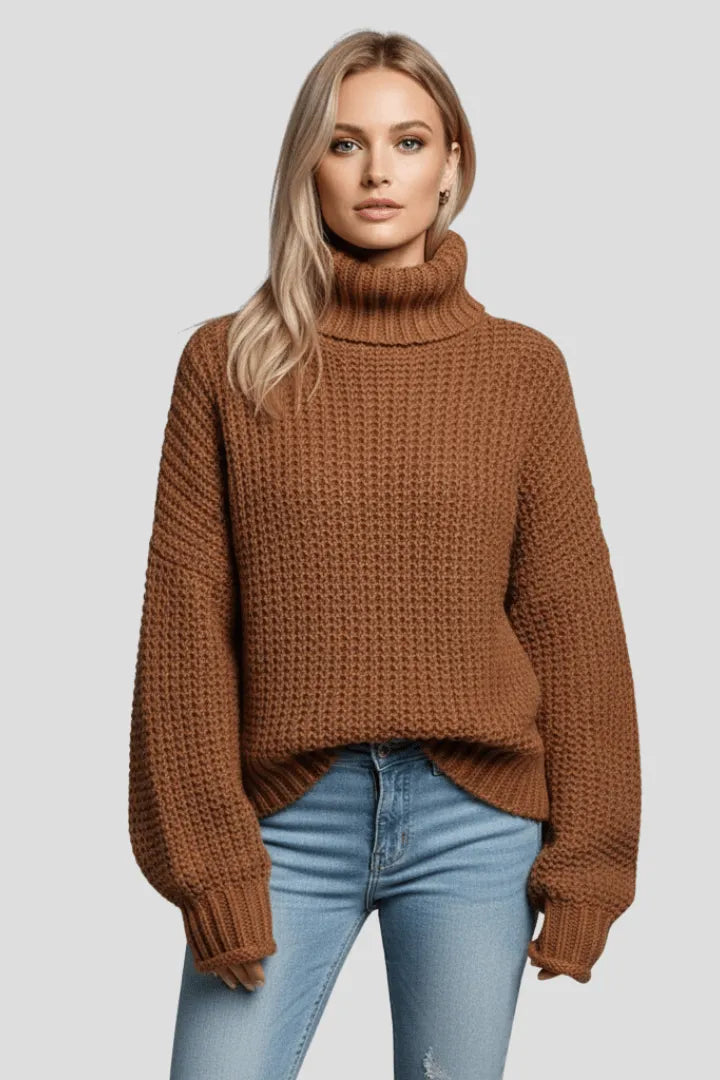 Coltrui Dames Getextureerd Relaxed Fit Gebreid – Winter | Miss Madera - Miss Madera MIS-TUJEAO