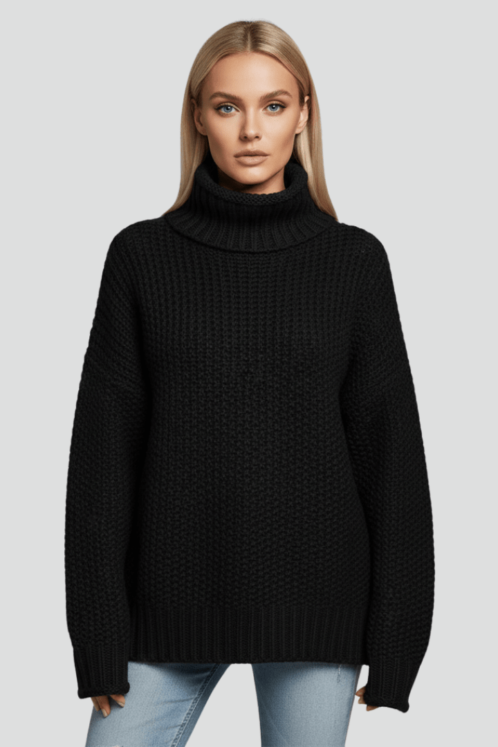 Coltrui Dames Getextureerd Relaxed Fit Gebreid – Winter | Miss Madera - Miss Madera MIS-0PQ9K9