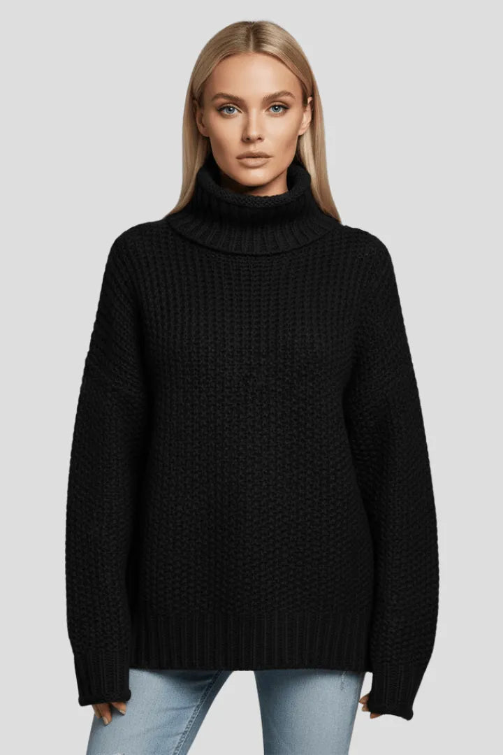 Coltrui Dames Getextureerd Relaxed Fit Gebreid – Winter | Miss Madera - Miss Madera MIS-0PQ9K9