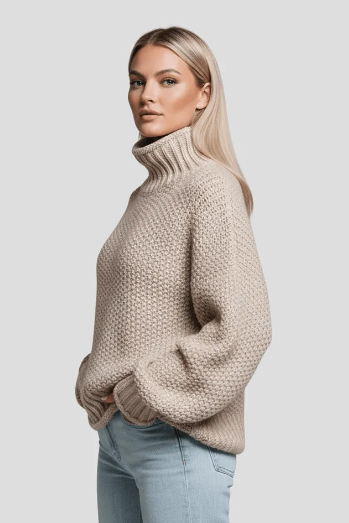 Coltrui Dames Getextureerd Relaxed Fit Gebreid – Winter | Miss Madera - Miss Madera MIS-WQTKEV