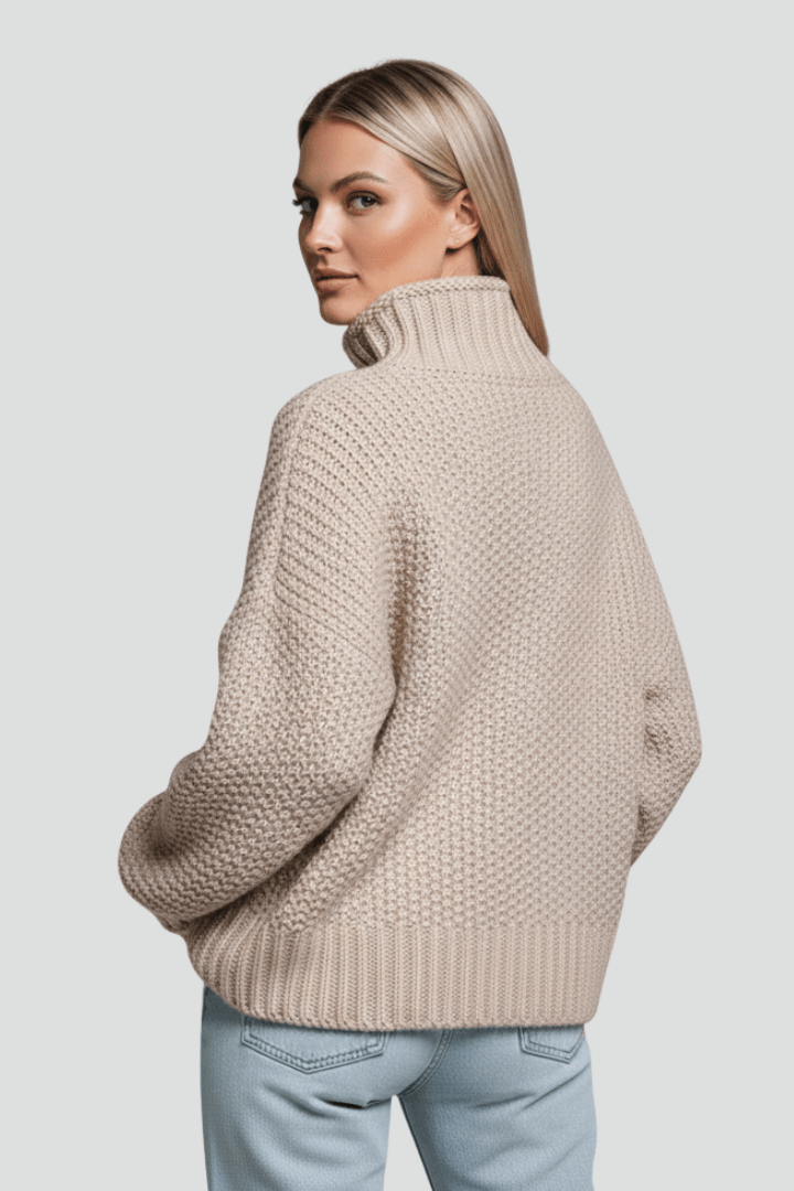 Coltrui Dames Getextureerd Relaxed Fit Gebreid – Winter | Miss Madera - Miss Madera MIS-WQTKEV