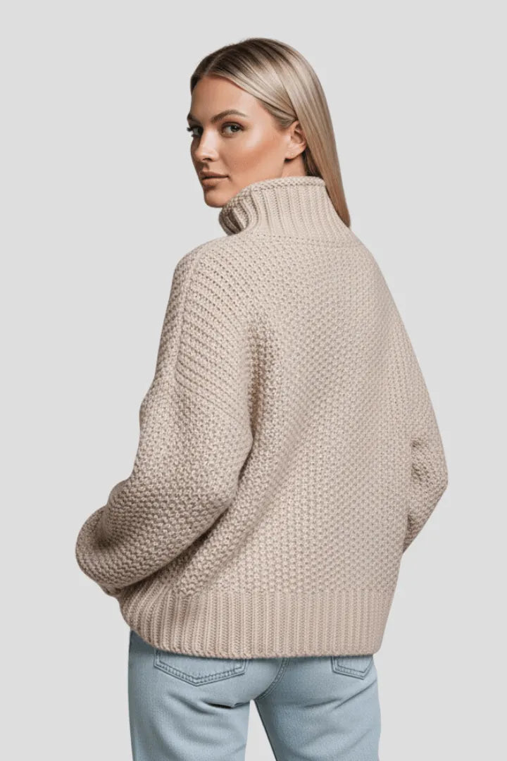 Coltrui Dames Getextureerd Relaxed Fit Gebreid – Winter | Miss Madera - Miss Madera MIS-WQTKEV