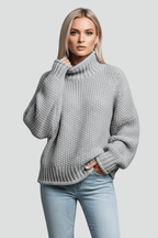 Coltrui Dames Getextureerd Relaxed Fit Gebreid – Winter | Miss Madera - Miss Madera MIS-CMBCYS