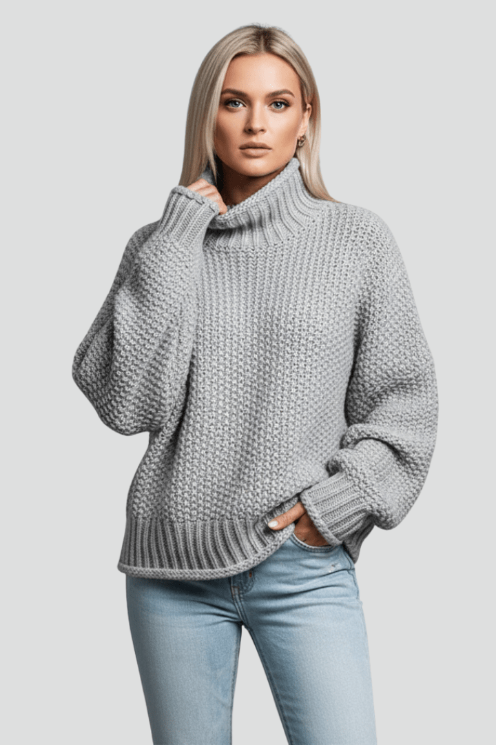 Coltrui Dames Getextureerd Relaxed Fit Gebreid – Winter | Miss Madera - Miss Madera MIS-CMBCYS