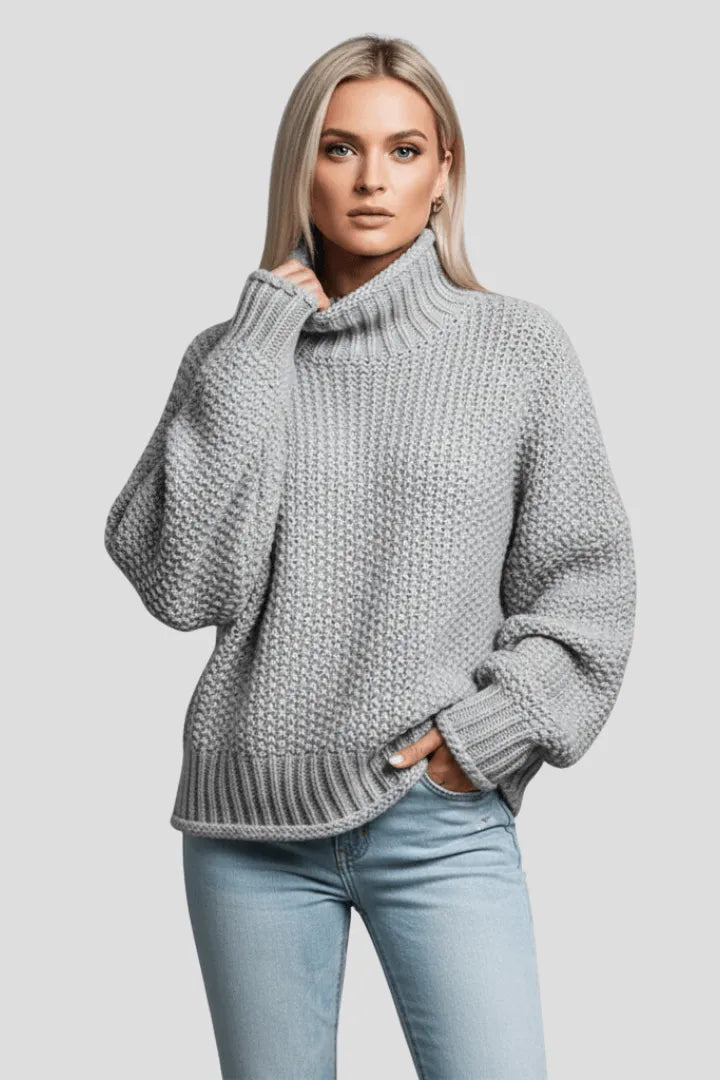 Coltrui Dames Getextureerd Relaxed Fit Gebreid – Winter | Miss Madera - Miss Madera MIS-CMBCYS