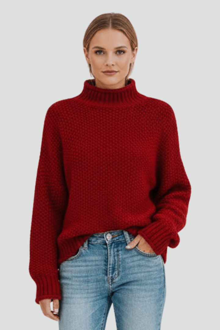 Coltrui Dames Getextureerd Relaxed Fit Gebreid – Winter | Miss Madera - Miss Madera MIS-ESRIY5