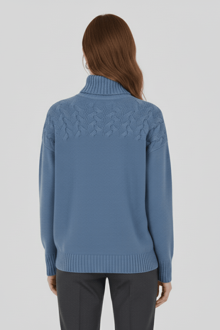 Coltrui Dames Kabelpatroon Rechte Fit Gebreid – Winter | Miss Madera - Miss Madera MIS-TGJPCK