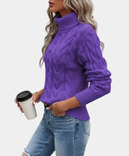 Coltrui Dames Kabelpatroon Wol Regular Fit – Winter | Miss Madera - Miss Madera MIS-TAHPLC
