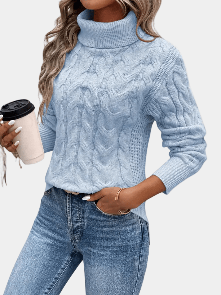 Coltrui Dames Kabelpatroon Wol Regular Fit – Winter | Miss Madera - Miss Madera MIS-THIEA7
