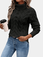 Coltrui Dames Kabelpatroon Wol Regular Fit – Winter | Miss Madera - Miss Madera MIS-MVBFVA