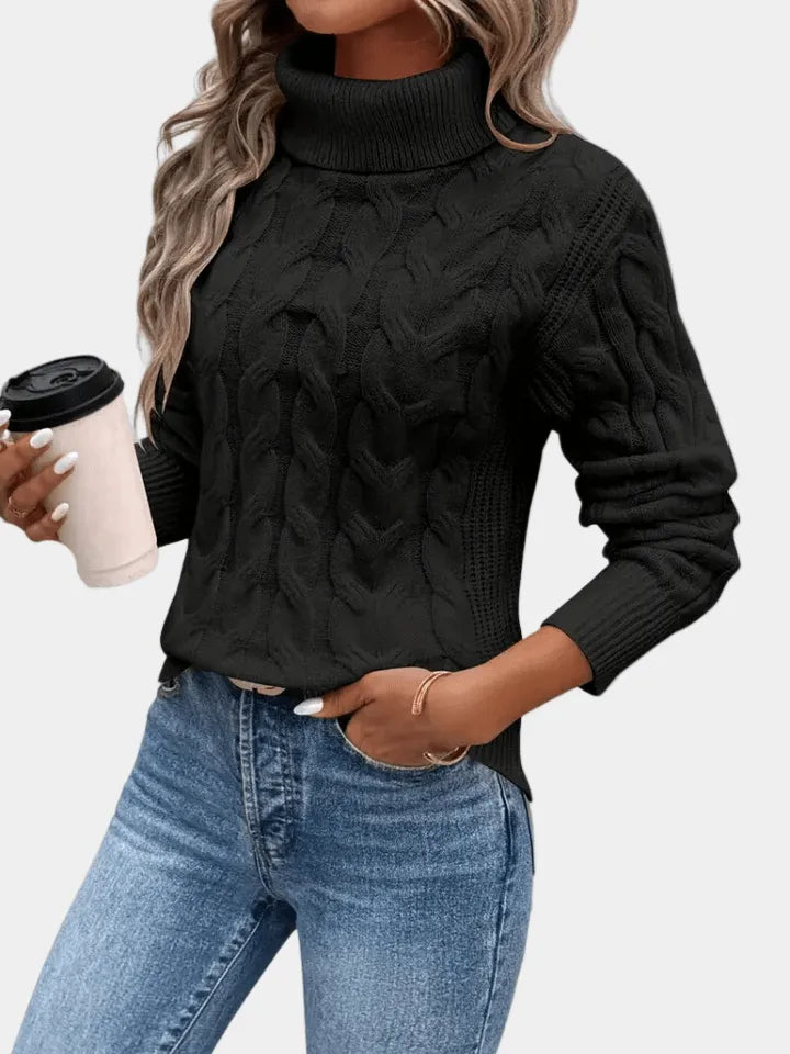 Coltrui Dames Kabelpatroon Wol Regular Fit – Winter | Miss Madera - Miss Madera MIS-MVBFVA
