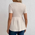Blazer Dames Ronde Hals Korte Mouw A-lijn