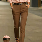 Miss | Broek Dames Slim-Fit Hoge Taille Taps Toelopende Pijpen