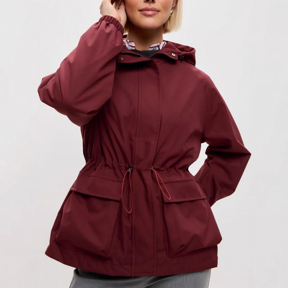 Jas Dames Capuchon Waterafstotend Loose Fit Outdoor