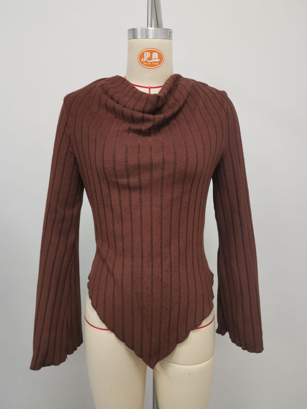 Blouse Dames V-Hals Lange Mouw Effen Kleur