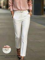 Miss | Broek Dames Slim-Fit Hoge Taille Taps Toelopende Pijpen