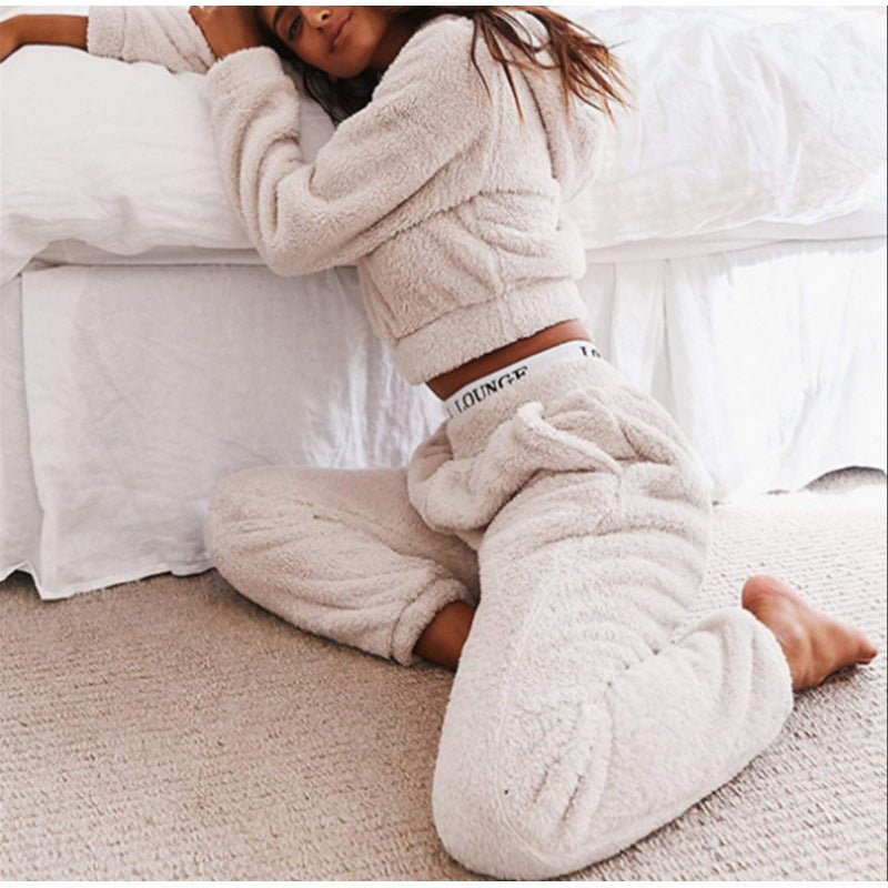 Co-ord set Dames Pluche Capuchon Casual Streetwear