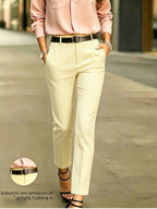 Miss | Broek Dames Slim-Fit Hoge Taille Taps Toelopende Pijpen