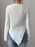 Blouse Dames V-Hals Lange Mouw Effen Kleur