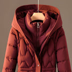 Winterjas Dames Lang Gewatteerd met Capuchon