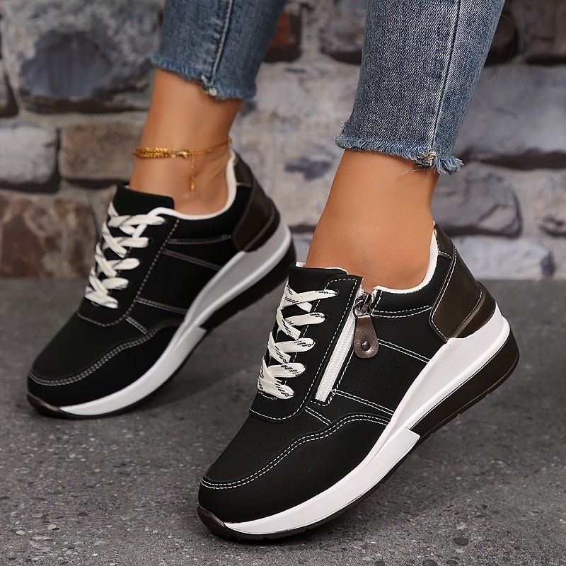 Dames Sneakers | Leer Mesh Schokabsorberend - Miss Madera