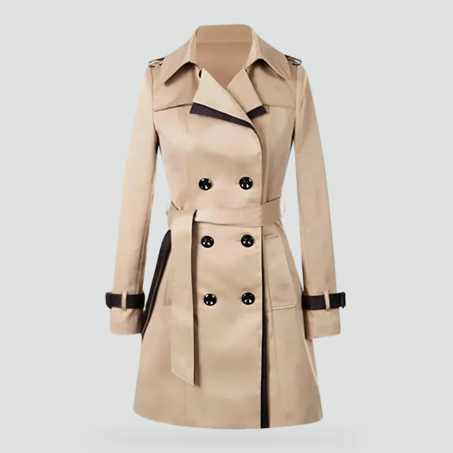 Trenchcoat Dames Lang Waterafstotend met Ceintuur