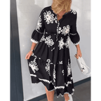 Damesjurk met Bloemenprint en Elegante Pasvorm | Modern - Miss Madera