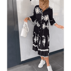 Damesjurk met Bloemenprint en Elegante Pasvorm | Modern - Miss Madera