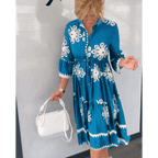 Damesjurk met Bloemenprint en Elegante Pasvorm | Modern - Miss Madera