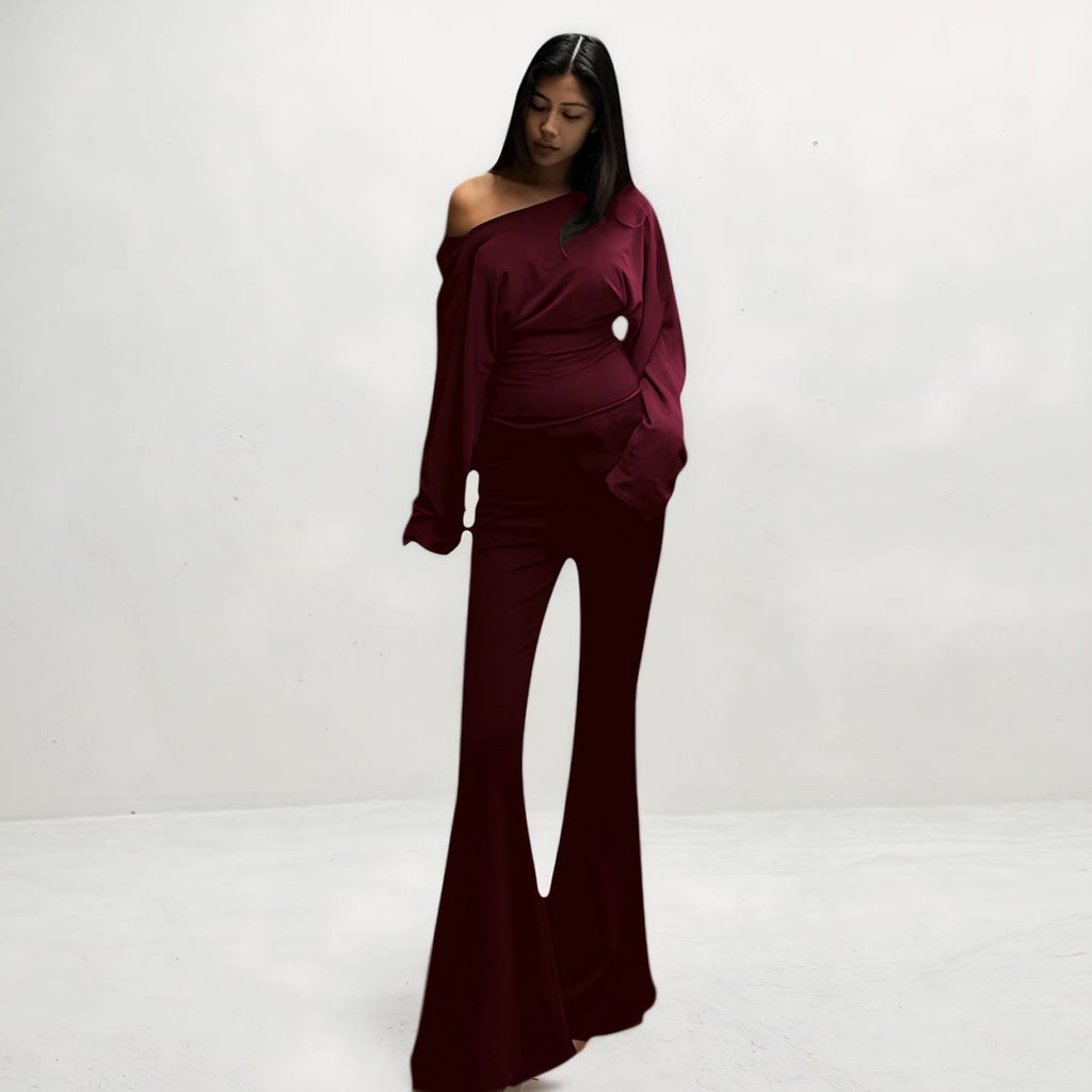 Damespak Flared Broek | Lange Mouw Regular Fit - Miss Madera