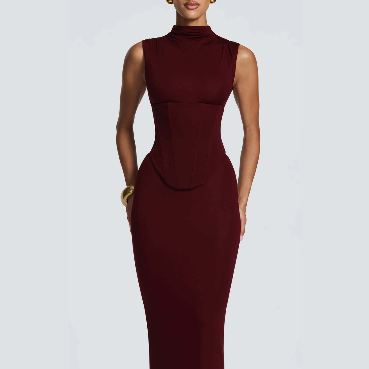 Co-ord set Dames Coltrui Mouwloos Taillerende Gebreid