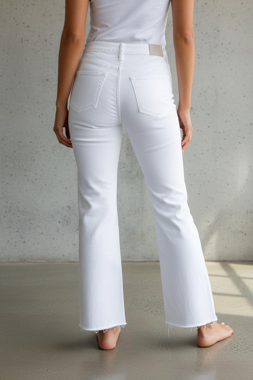Denim Jeans Dames | Regular Fit Stretch Katoen - Miss Madera