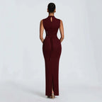 Co-ord set Dames Coltrui Mouwloos Taillerende Gebreid