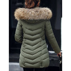 Miss | Winterjas Dames Gewatteerde Parka Vegan Fur Capuchon