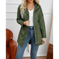 Miss | Jas Dames Utility Capuchon Verstelbare Taille