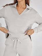 Tweedelige Set Dames Lange Mouwen Relaxed – Co-ord Set
