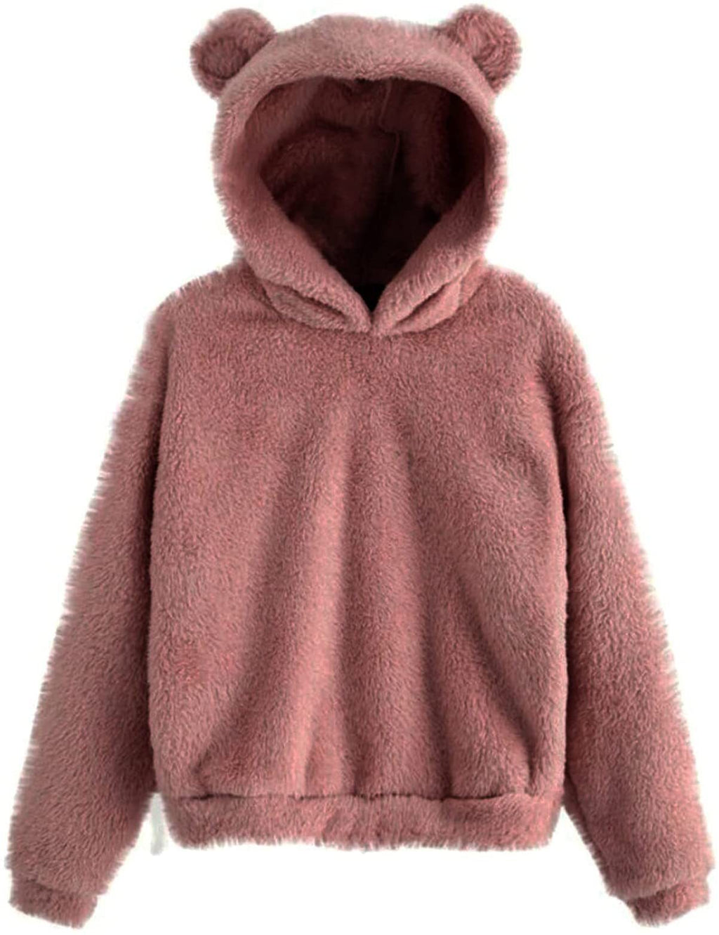 Trui Dames Capuchon Konijnenoren Fluffy Warm