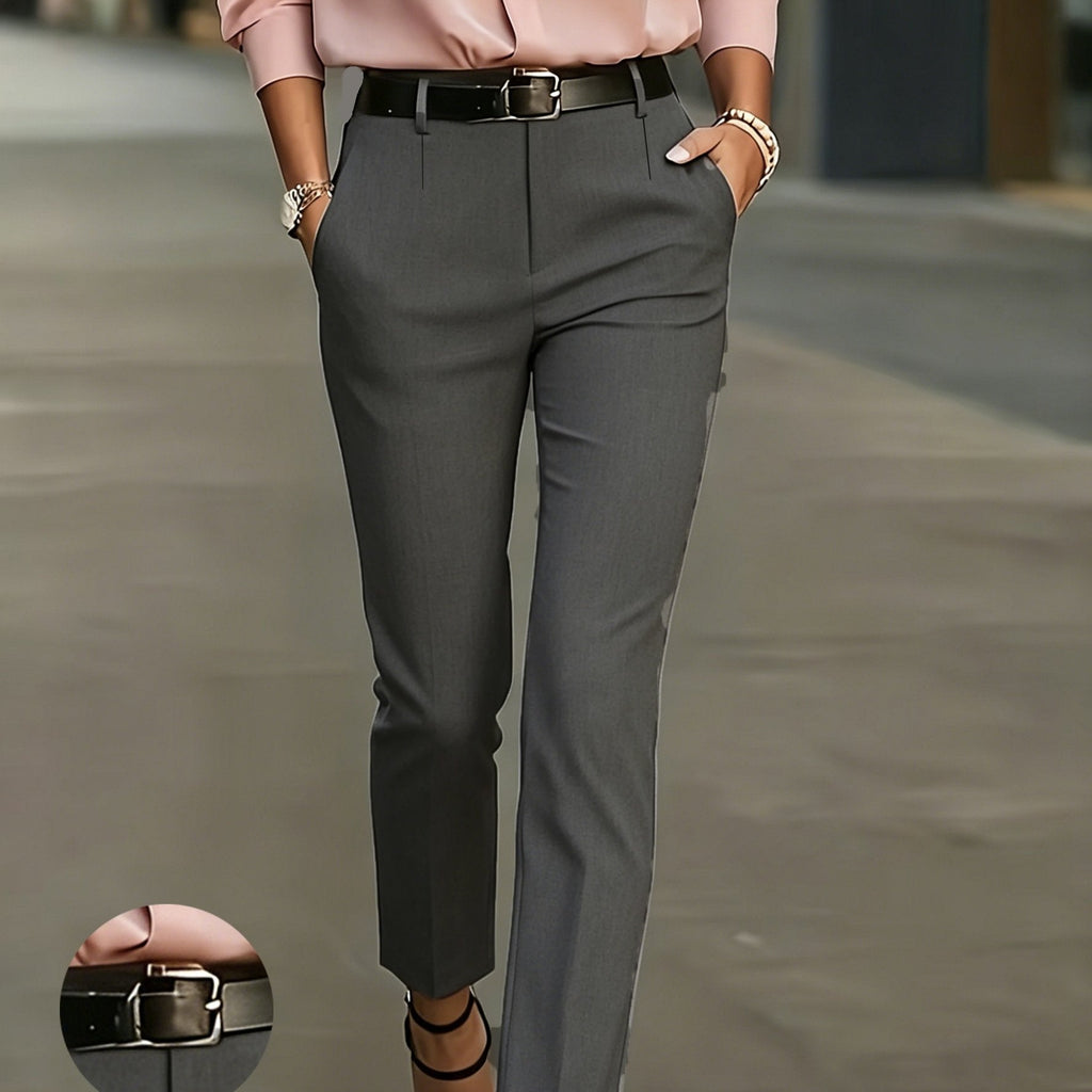 Miss | Broek Dames Slim-Fit Hoge Taille Taps Toelopende Pijpen