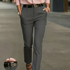 Miss | Broek Dames Slim-Fit Hoge Taille Taps Toelopende Pijpen