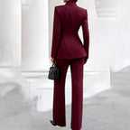 Autumn Women's Suit Double-Breasted Long-Sleeve Coat